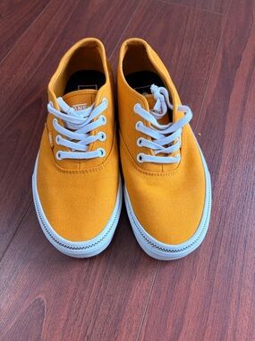 Vans Yellow Canvas Low-Top Sneakers